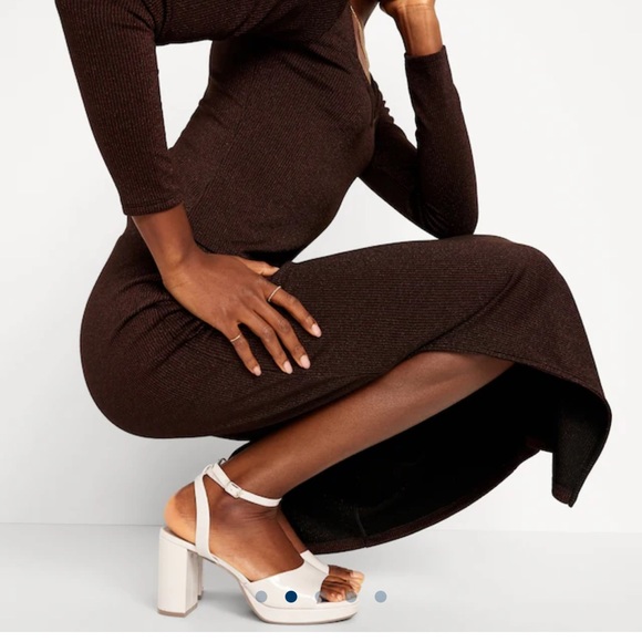 NWT OLD NAVY Platform Heels Color: Beige SIZE 7 - Picture 3 of 5